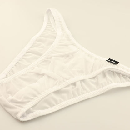 Men's Half-Back Bikini, GUS Fabric, Ultra-Shallow, Half-Seam, Sheer, High-Stretch Underwear, 620071