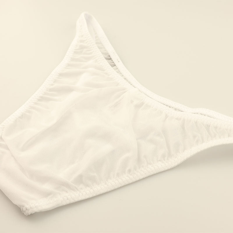 Men's Half-Back Bikini, GUS Fabric, Ultra-Shallow, Half-Seam, Sheer, High-Stretch Underwear, 620071