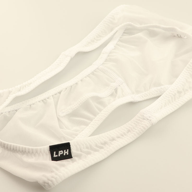 Men's Half-Back Bikini, GUS Fabric, Ultra-Shallow, Half-Seam, Sheer, High-Stretch Underwear, 620071