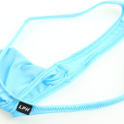 Men's MFS Fabric Front 3D Cup Bulging T-back Bikini 620092