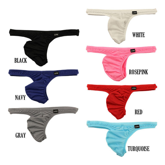Men's low-rise T-back made of MFS fabric, full seam, front hold, soft to the touch, stylish underwear 621073