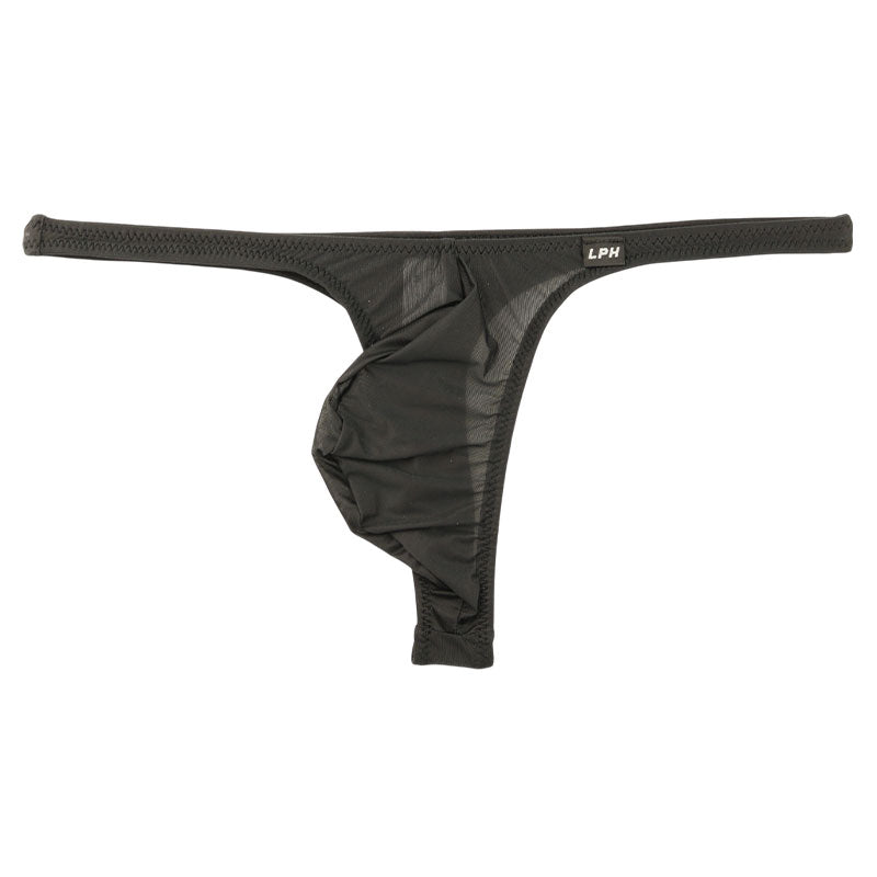 メンズ 極薄クリア素材 メンズTバックビキニ 立体フロント×ホールド感抜群 フルシーム仕様 621085