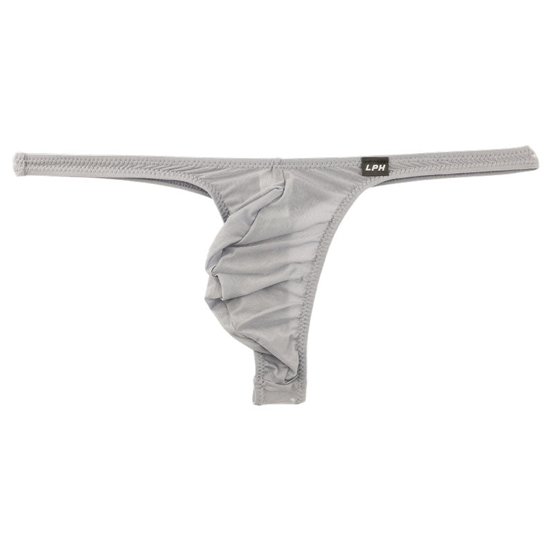 メンズ 極薄クリア素材 メンズTバックビキニ 立体フロント×ホールド感抜群 フルシーム仕様 621085