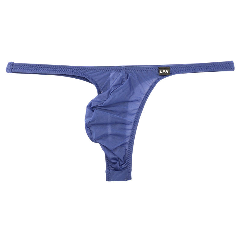 メンズ 極薄クリア素材 メンズTバックビキニ 立体フロント×ホールド感抜群 フルシーム仕様 621085