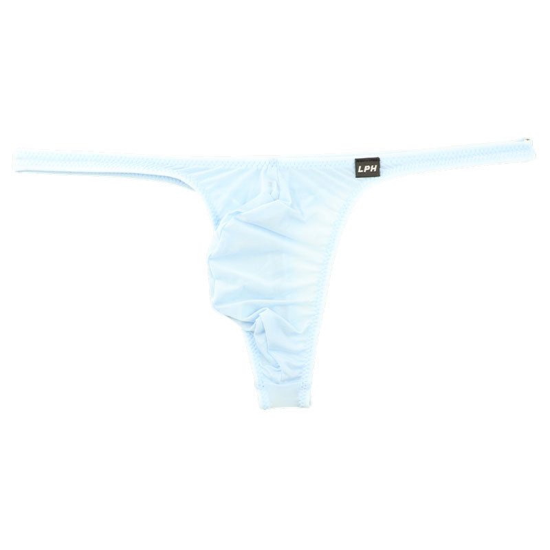 メンズ 極薄クリア素材 メンズTバックビキニ 立体フロント×ホールド感抜群 フルシーム仕様 621085