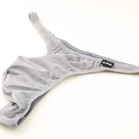 メンズ 極薄クリア素材 メンズTバックビキニ 立体フロント×ホールド感抜群 フルシーム仕様 621085