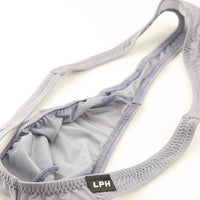 メンズ 極薄クリア素材 メンズTバックビキニ 立体フロント×ホールド感抜群 フルシーム仕様 621085