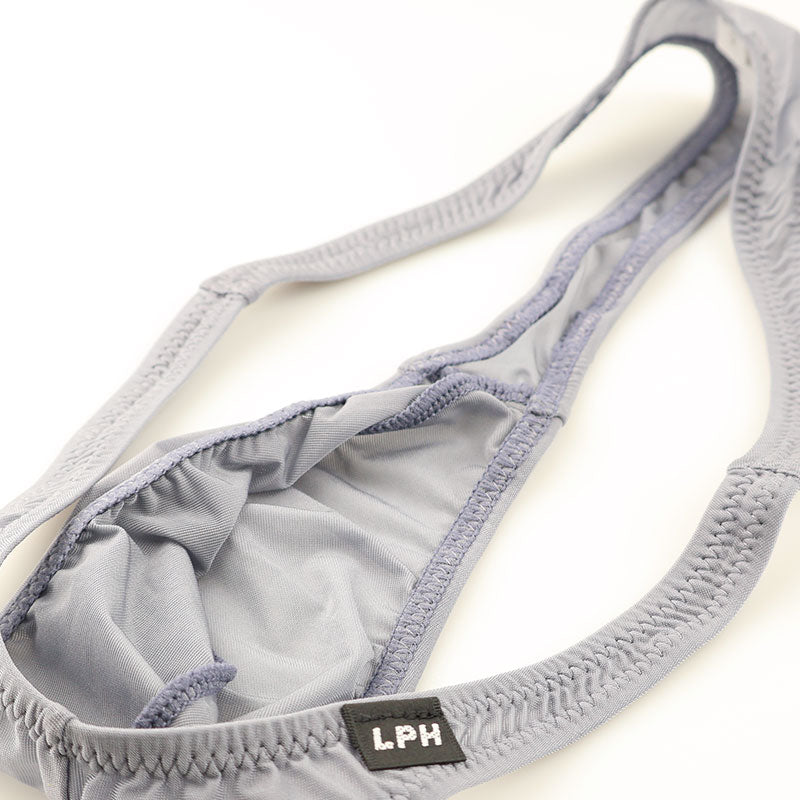 メンズ 極薄クリア素材 メンズTバックビキニ 立体フロント×ホールド感抜群 フルシーム仕様 621085