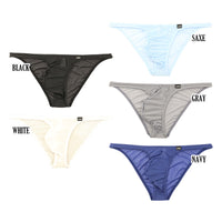 メンズ 極薄クリア素材 メンズハーフバックビキニ 立体フロント×ホールド感抜群 フルシーム仕様 621086