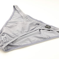 メンズ 極薄クリア素材 メンズハーフバックビキニ 立体フロント×ホールド感抜群 フルシーム仕様 621086