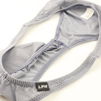 メンズ 極薄クリア素材 メンズハーフバックビキニ 立体フロント×ホールド感抜群 フルシーム仕様 621086