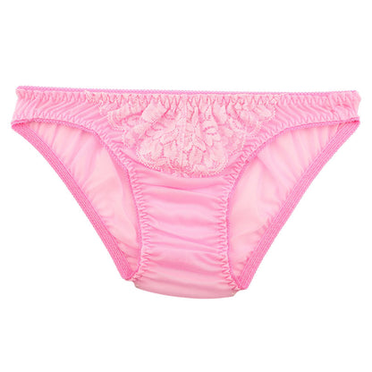 Unisex full-back panties combining soft, lightweight NHK fabric and delicate lace 621092