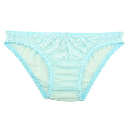 Unisex full-back panties combining soft, lightweight NHK fabric and delicate lace 621092