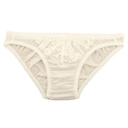 Unisex full-back panties combining soft, lightweight NHK fabric and delicate lace 621092