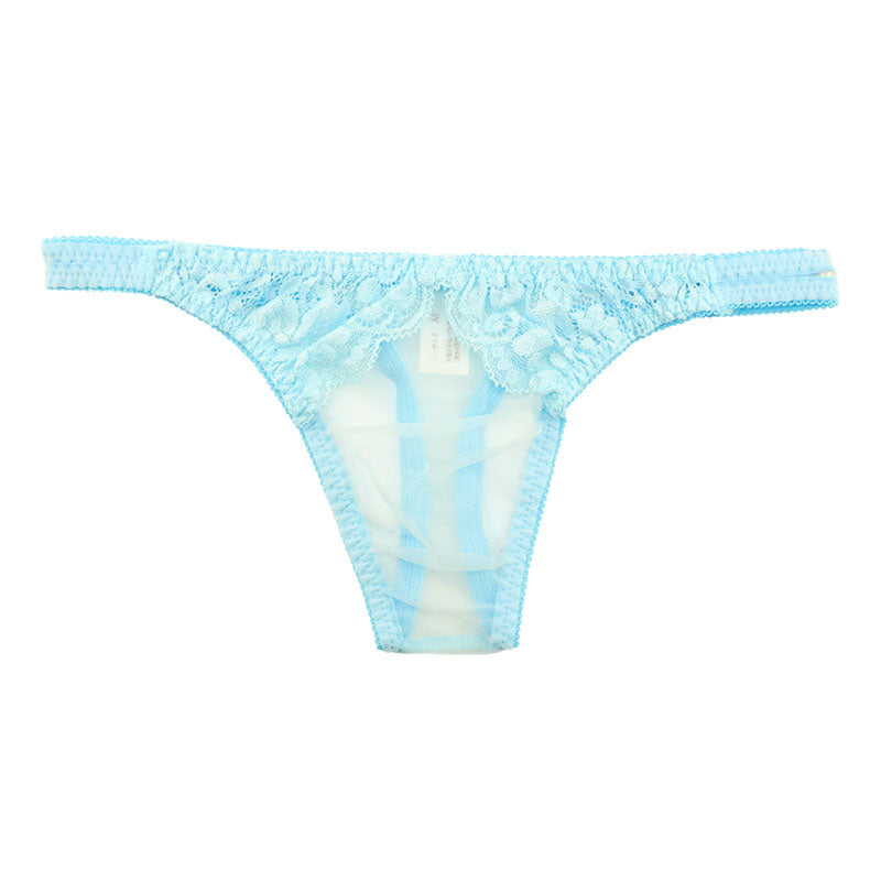 ユニセックス エアリー透け感 レースTバック ユニセックス ローライズ シースルー 軽やか履き心地 621098