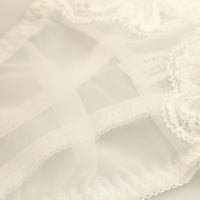 ユニセックス エアリー透け感 レースTバック ユニセックス ローライズ シースルー 軽やか履き心地 621098