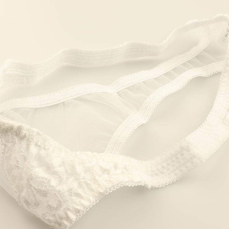 ユニセックス エアリー透け感 レースTバック ユニセックス ローライズ シースルー 軽やか履き心地 621098