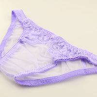 ユニセックス エアリー透け感 レースフルバック ユニセックス ローライズ シースルー 軽やか履き心地 621099