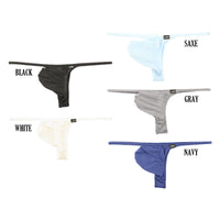 メンズ GUS生地使用 メンズTバックビキニ 透け感×光沢 極薄クリア素材 立体3Dポーチ構造 622050