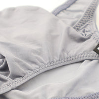 メンズ GUS生地使用 メンズハーフバックビキニ 透け感×光沢 極薄クリア素材 立体3Dポーチ構造 622051