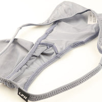 メンズ GUS生地使用 メンズハーフバックビキニ 透け感×光沢 極薄クリア素材 立体3Dポーチ構造 622051