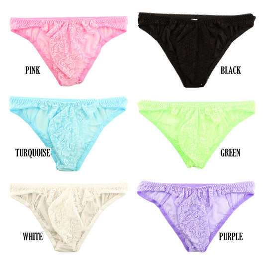 Men's NHK Fabric x Stretch Lace Full-Back Bikini [Sheer Airy] 622061