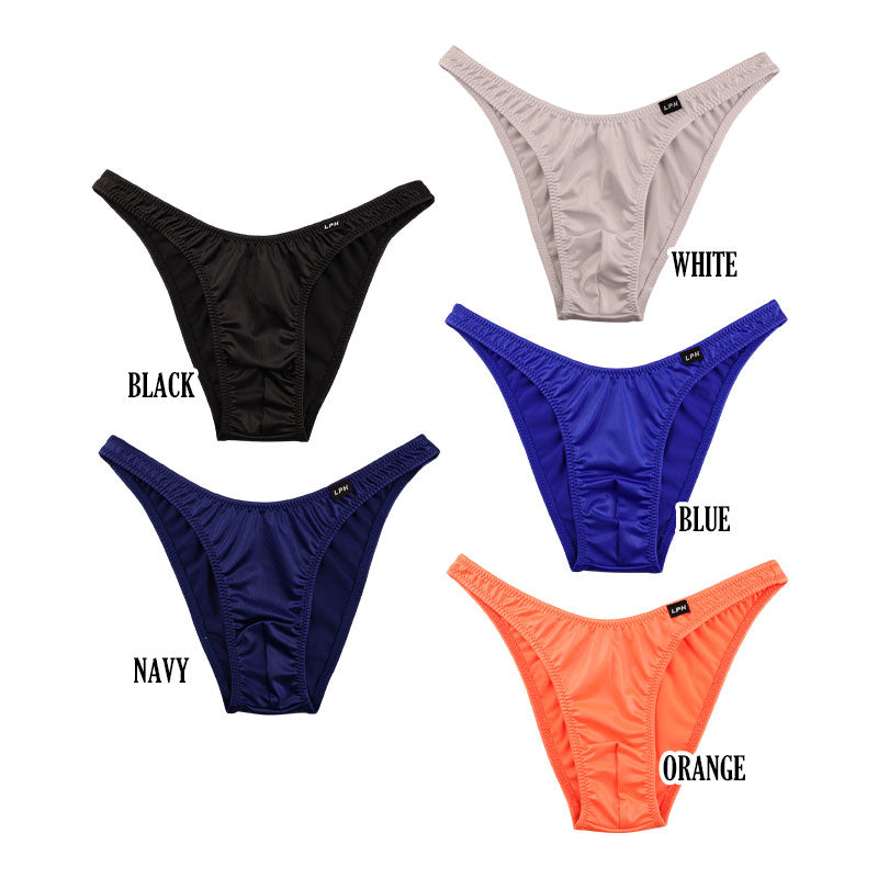 メンズ 光沢 スーパーWET生地 ハーフバック ハイレグ フィット感抜群 セクシービキニ 623039