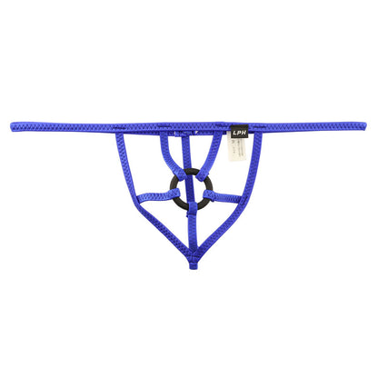 Men's Support Bikini with Black Power Ring in Glossy Super Wetlook Fabric 623047