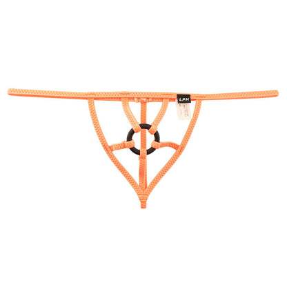 Men's Support Bikini with Black Power Ring in Glossy Super Wetlook Fabric 623047