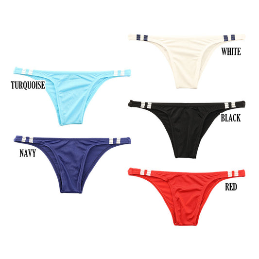 Unisex Half-Back Bloomer Shorts, High-Leg, Two-Line Stripe, MFS Stretch Fabric, Sporty Style, 624015