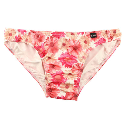 メンズ 上品微光沢 花柄プリント メンズフルバックビキニ しなやかストレッチ素材 肌に優しく包む快適フィット 625012