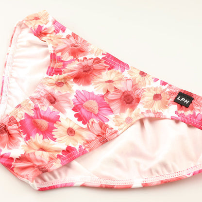 メンズ 上品微光沢 花柄プリント メンズフルバックビキニ しなやかストレッチ素材 肌に優しく包む快適フィット 625012