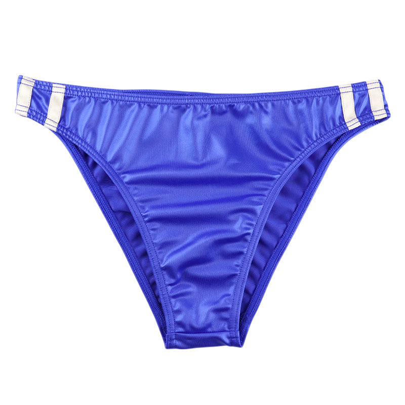 [10% OFF Holiday Sale] Unisex Super WET Shiny Sport Bloomer Type Half Back Bikini 626008