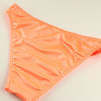 [10% OFF Holiday Sale] Unisex Super WET Shiny Sport Bloomer Type Half Back Bikini 626008