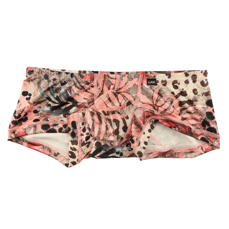 メンズ ジャングルプリント メンズボクサーパンツ ローライズ仕様 3Dポーチでフィット感抜群 日常使いに最適 635006