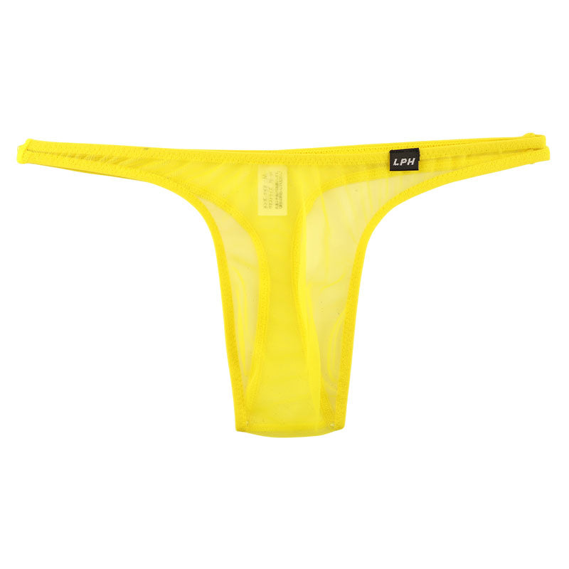 メンズ セクシーに魅せる透け感素材 メンズTバックビキニ 3サイズ展開 700001