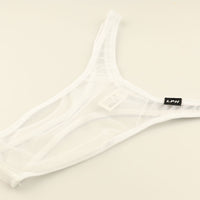 メンズ セクシーに魅せる透け感素材 メンズTバックビキニ 3サイズ展開 700001