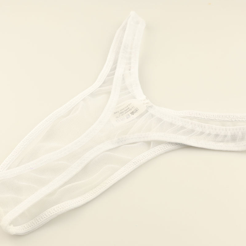 メンズ セクシーに魅せる透け感素材 メンズTバックビキニ 3サイズ展開 700001