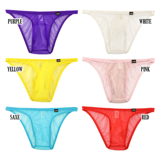 Men's Sexy Sheer Full-Back Bikini, Available in 3 Sizes, 700002