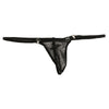 Men's Spark Half Fabric Half Seam Mini G-String Bikini 71319