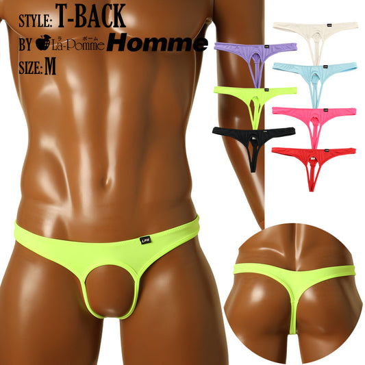 Men's E6000 fabric, full front open, open feel, T-back bikini 718026