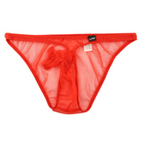 メンズ 軽くてふんわり透け感 シースルー素材のサイドギャザー付きセクシーゾウさん型メンズビキニ 718036