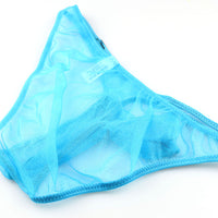 メンズ 軽くてふんわり透け感 シースルー素材のサイドギャザー付きセクシーゾウさん型メンズビキニ 718036