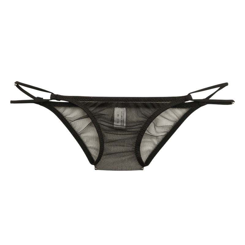 ユニセックス ハーフバック ミストラメ シースルー キラキラ ローライズ 2本ループゴム 718048