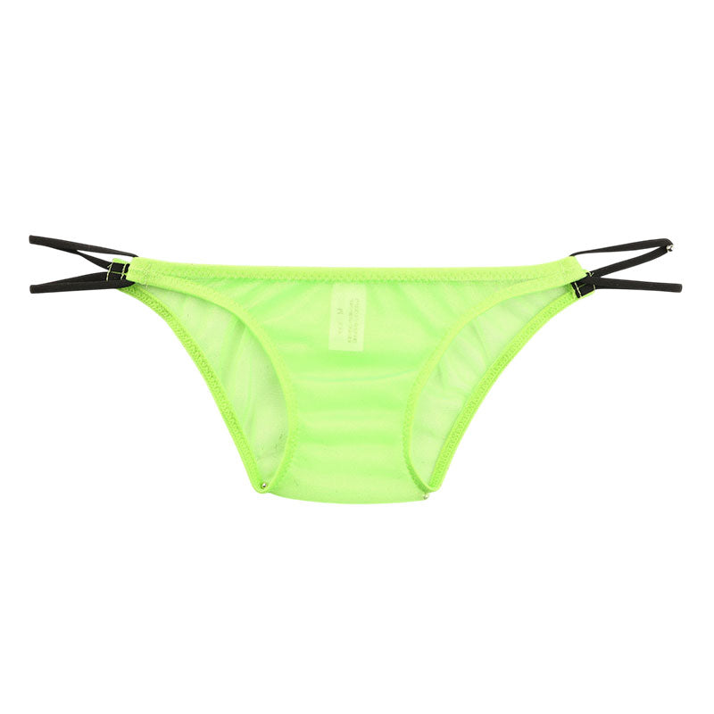 ユニセックス ハーフバック ミストラメ シースルー キラキラ ローライズ 2本ループゴム 718048