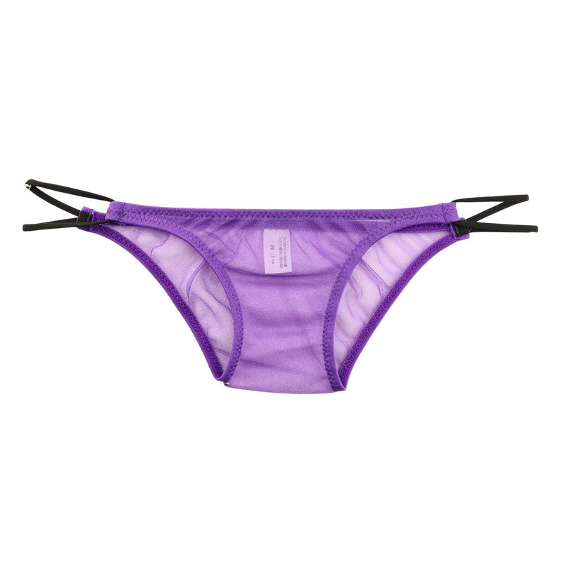 ユニセックス ハーフバック ミストラメ シースルー キラキラ ローライズ 2本ループゴム 718048