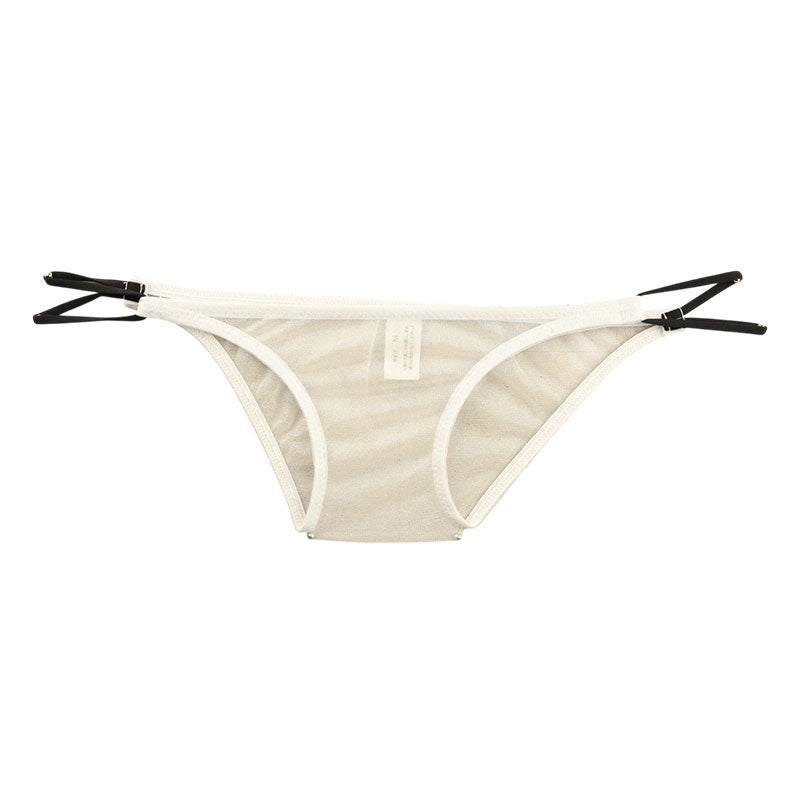 ユニセックス ハーフバック ミストラメ シースルー キラキラ ローライズ 2本ループゴム 718048