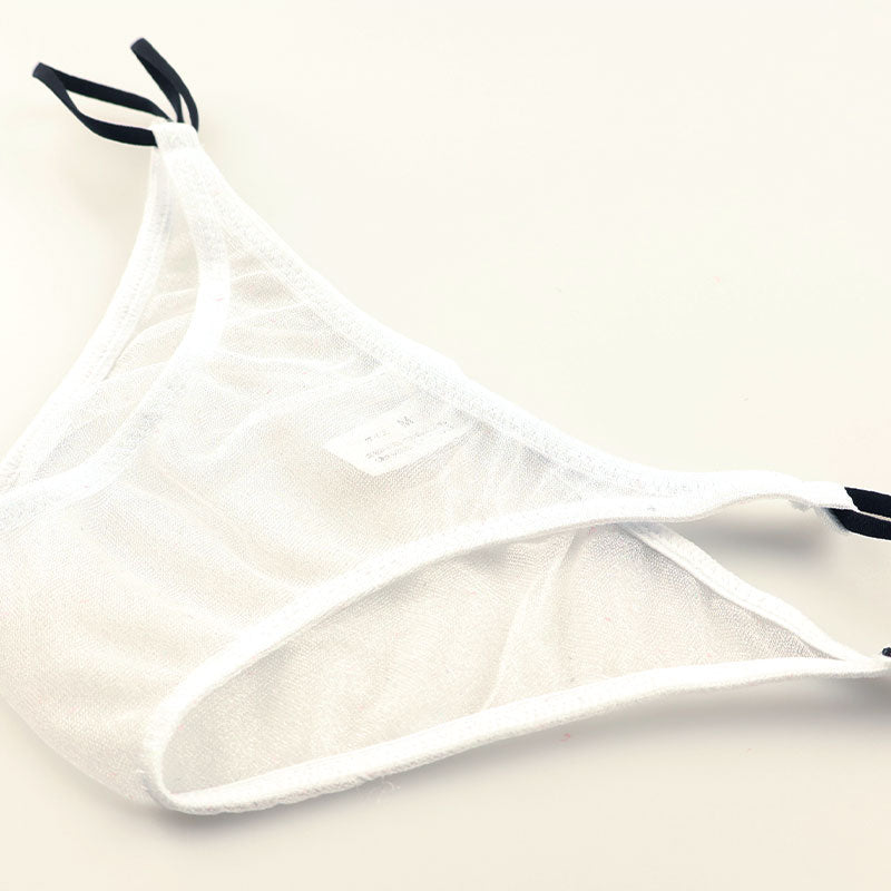 ユニセックス ハーフバック ミストラメ シースルー キラキラ ローライズ 2本ループゴム 718048