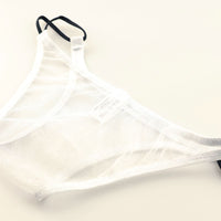 ユニセックス ハーフバック ミストラメ シースルー キラキラ ローライズ 2本ループゴム 718048