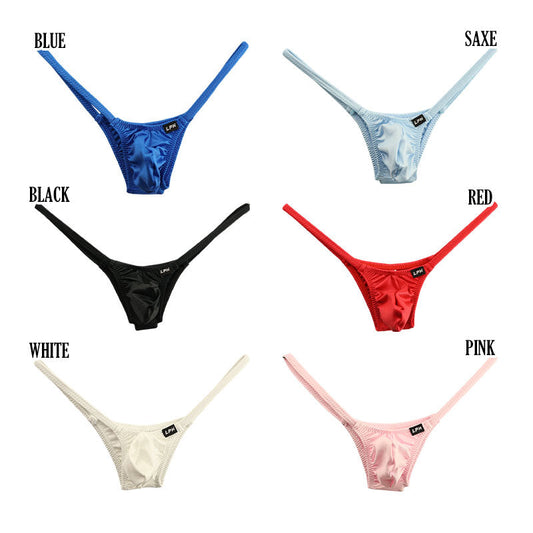 Men's K2S Fabric Shiny Mini Side Binder Half Back Bikini 719037